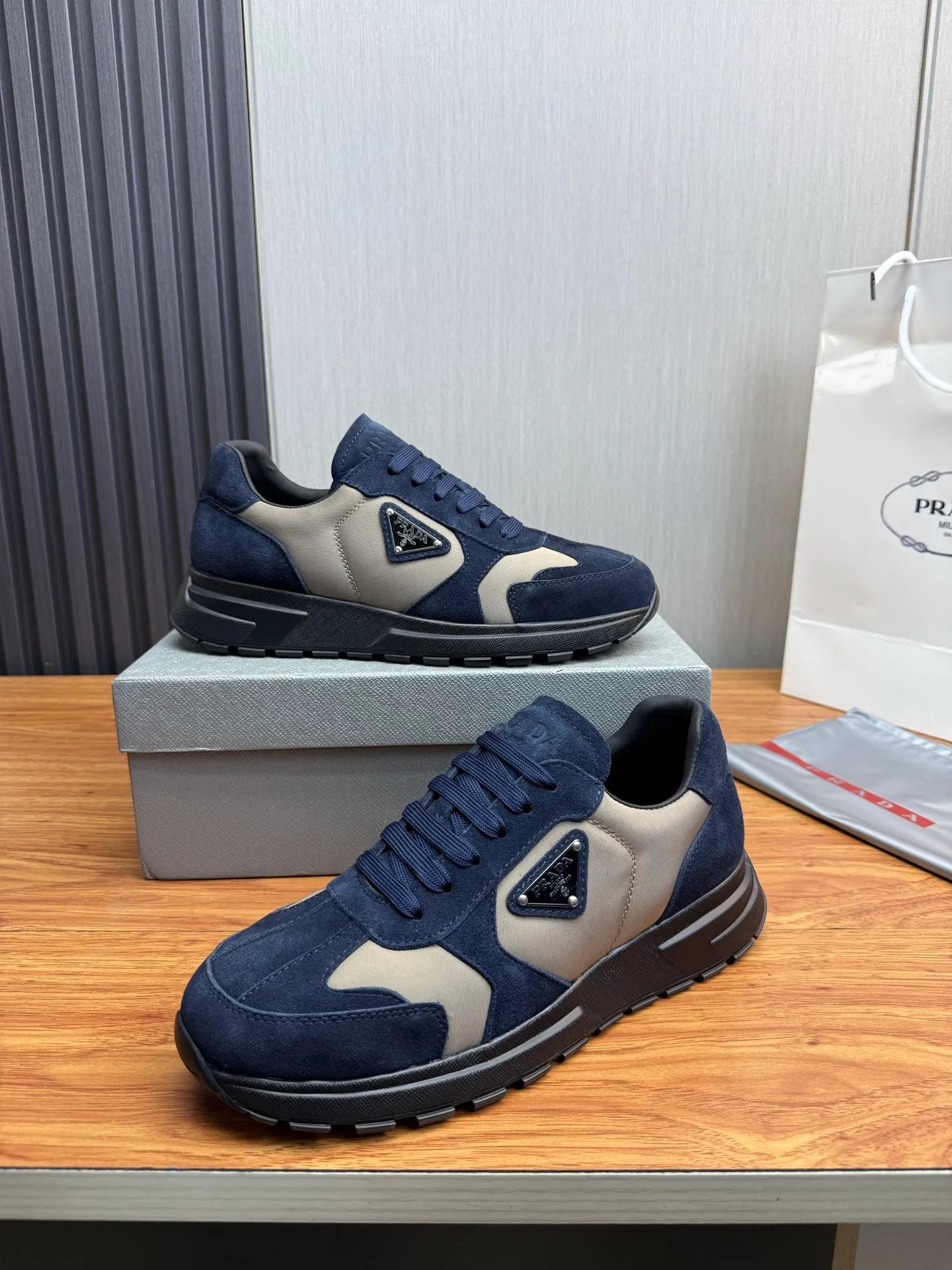 Men's shoes 560💰 [PRADA] Popular items in men's shoe counters, synchronized with the official website, 1 high-quality shipment ✔️Original cowhide + cowhide lining, 1🆚1 replica, original sole, 38-45 (45 customized, non-refundable)